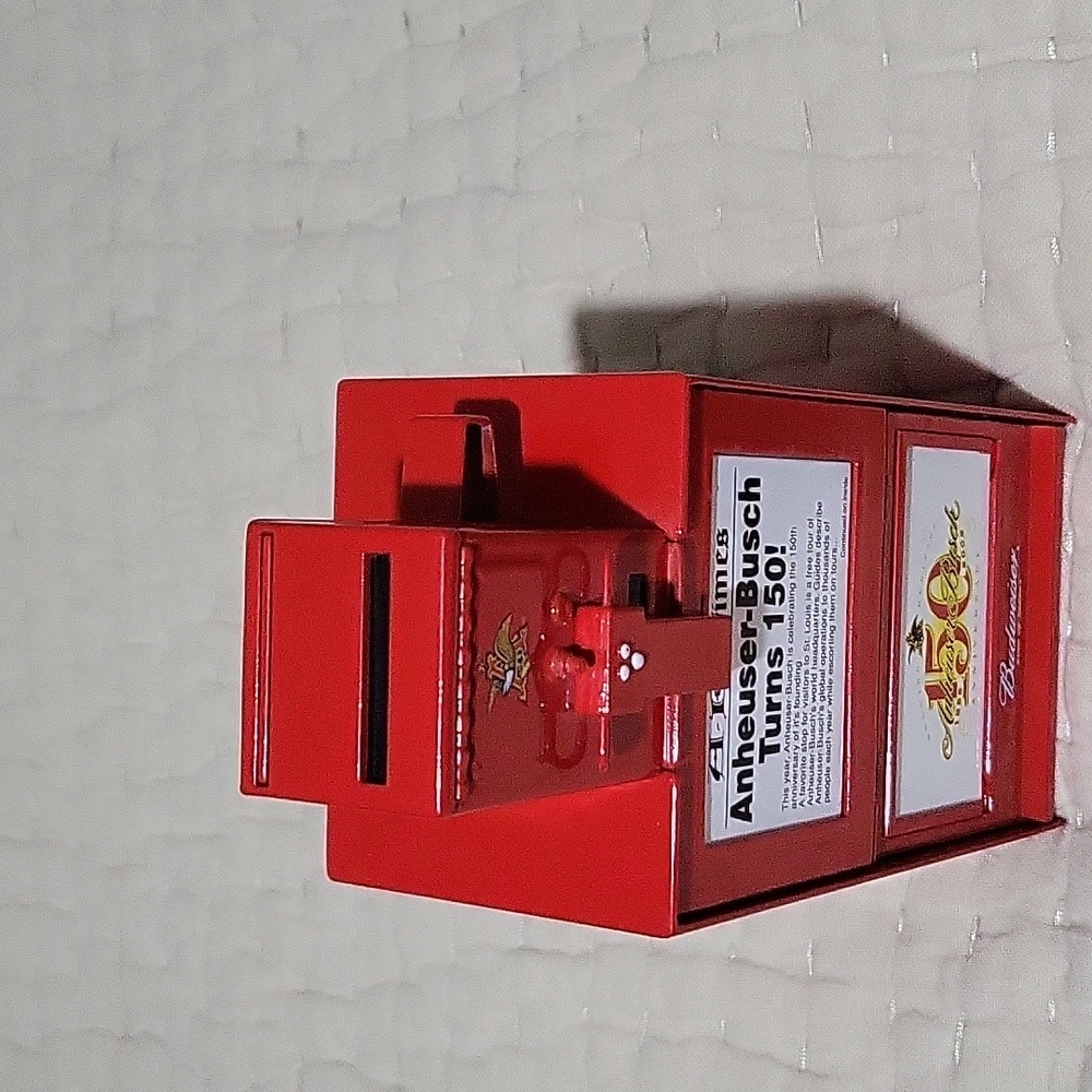 Liberty Classics Anheuser- Bush‎ Budweiser 150th Anniversary Coin Bank - Picture 3 of 11